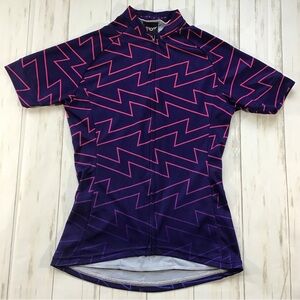 Women's Purple and Pink Cycling Top
